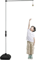 Kids Vertical Jump Trainer Equipment Holder, 5-12ft Adjustable High Jump Tester Measurement Tool Floor Stand, School Club Jumping Pole/Vertical Aid with Water Filled Base