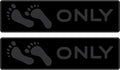 Naked Feet Only Step Pads Non-Slip EVA Foam Step Pad for Boat Gunwales & Ladders, 6mm Brushed Marine Grade Anti-Skid Adhesive Pads (Pair) SeaDek Technology - Black/Gray