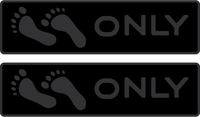 Naked Feet Only Step Pads Non-Slip EVA Foam Step Pad for Boat Gunwales & Ladders, 6mm Brushed Marine Grade Anti-Skid Adhesive Pads (Pair) SeaDek Technology - Black/Gray