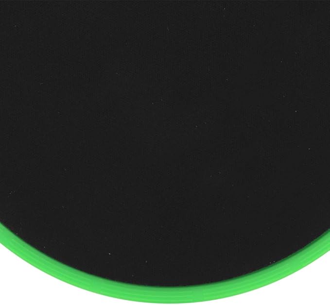Core Slider Gliding Discs 2Pcs | Full Body Workout for Core Strength/Balance/Stability | Portable Exercise Discs for Home/Gym/Travel | EVA ABS Round Green Design