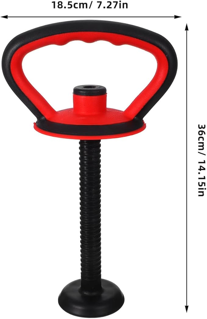 Kisangel Adjustable Kettlebell Handle with Base Nut for 40 Lb Weight Plates Anti-Slip Grip Attachment for Strength Training and Full Body Workouts at Home or Office
