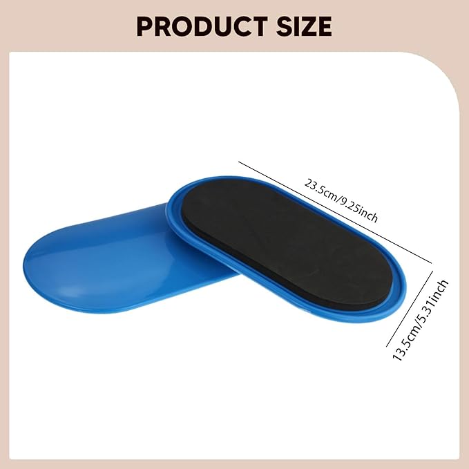 Core Sliders 2-Piece Set, Ab Pads for Beginner Home & Gym Workout, Portable Lightweight Sliding Discs for Dance Exercise