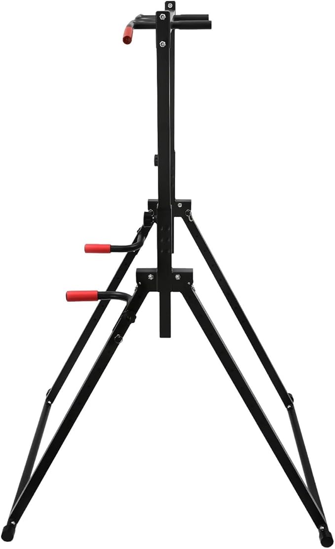 Pull Up Bar Power Tower Dip Station, Triangular Pull Up Bar Strength Training Device,Adjustable Heavy Duty, Load-Bearing 440.92lbs, For Living Rooms, Gyms, Sports Centers.