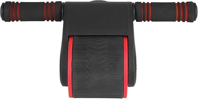 Automatic Rebound Ab Roller, Non-Slip Wheel with Kneel Pad & Phone Holder