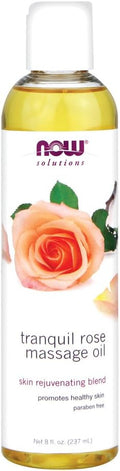 Now Foods Tranquil Rose Massage Oil 8 oz 2 Pack