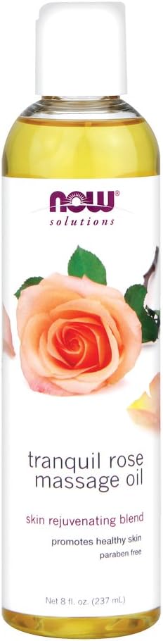 Now Foods Tranquil Rose Massage Oil 8 oz 2 Pack