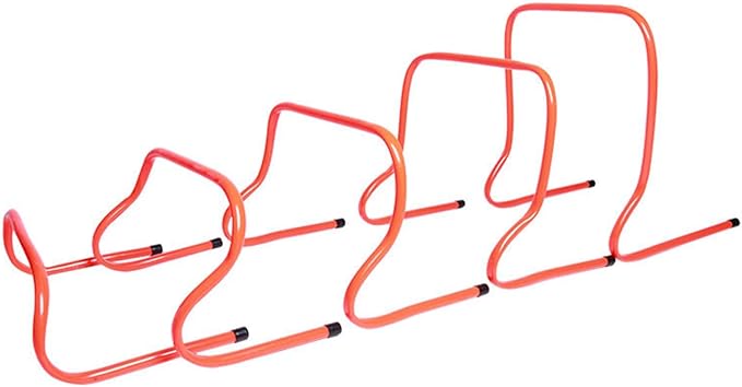 Adjustable Athletic Speed Training Hurdles Jumping and Speed Training Fitness Hurdles for Basketball Soccer Set of 5