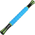 YANSYI 9-Roller Deep Tissue Massage Stick - Professional Muscle Recovery for Leg & Back Pain Relief, Portable Physical Therapy Tool for Athletes, (Blue 2)