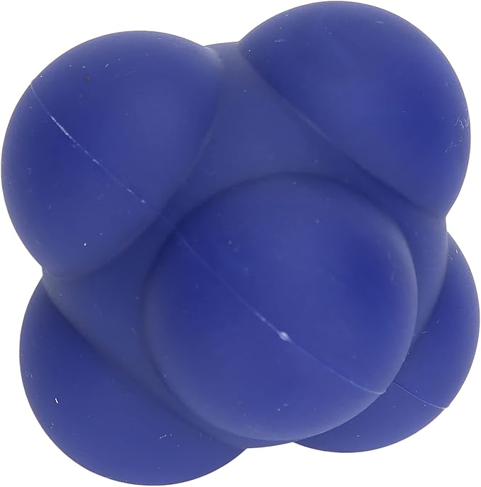 Silicone Bounce Reaction Ball HighDensity Portable HandEye Coordination Speed Reflex Training Ball for Athletes Kids Adults Sports Enthusiasts 7cm (Cobalt Blue)