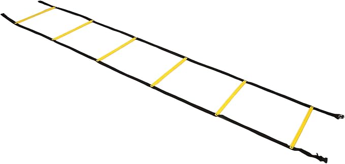 Agility Ladder, Speed Training Equipment for Athletic Agility Improvement Fixed Sports Training Ladder for Football Basketball Athletes Fitness Home Gym