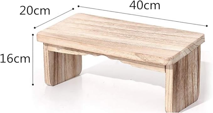 CKIDS Folding Meditation Bench - Paulownia Wood - Portable Kneeling Stool for Seiza Prayer and Yoga