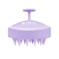 HEETA Shampoo Scalp Brush Massager Hair Growth, Scalp Scrubber with Soft Silicone Bristles for Dandruff Removal, Hair Brush Exfoliator, Light Purple