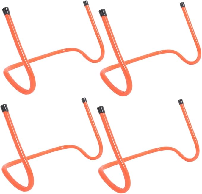 4pcs Speed Hurdles 15cm Plastic Track Hurdle Training Equipment for Agility and Running Practice Football Soccer Training