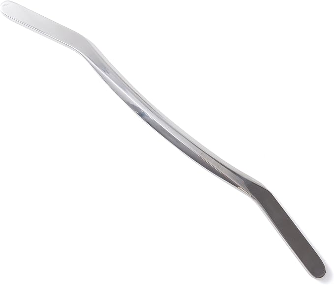 18-Inch Stainless Steel Foot Massage Tool – Muscle Scraper Stick for Calf and Arch Tension – S-Shaped Fascia Bar for Lower Leg Deep Tissue Release