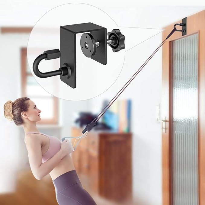 Kipika Door Anchor for Resistance Bands, Heavy Duty Door Anchor Attachment, Workout Door Mount Anchors for Body Weight Straps, Strength Training, Physical Therapy Exercise, Home Gym