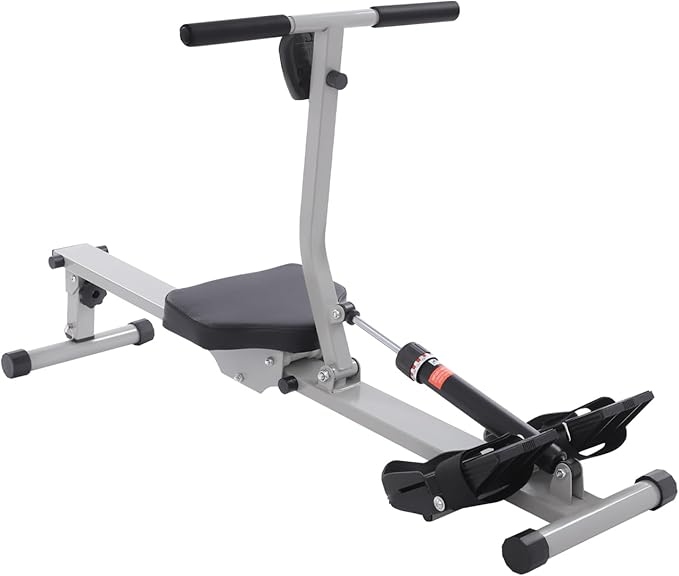 Rowing Machine for Home, Foldable Magnetic Rower with 12-Level Silent Resistance & LED Monitor, Compact Rowing Machine for Gym Exercise