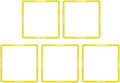 Quadrilateral Agility Rings Speed Rings with Carrying Strap and Clip, 5pcs Portable Agility Hurdles for Agility Footwork Training
