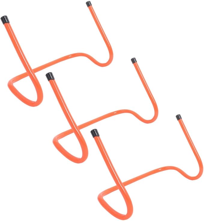 Yardwe 3pcs Sports Training Hurdles Professional Plastic Agility Hurdles for Boys and Girls for Football Practice Improve Speed Flexibility Coordination and Balance