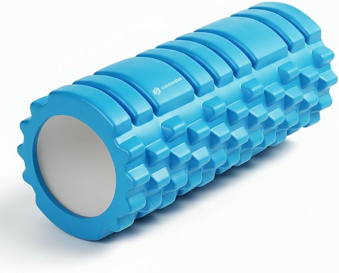 Strong Foam Roller - Deep Tissue Medium Density Muscle Massager with Myofascial Trigger Point Release, Back Massage Roller for Soreness and Mobility 13 x 5.5 Inch