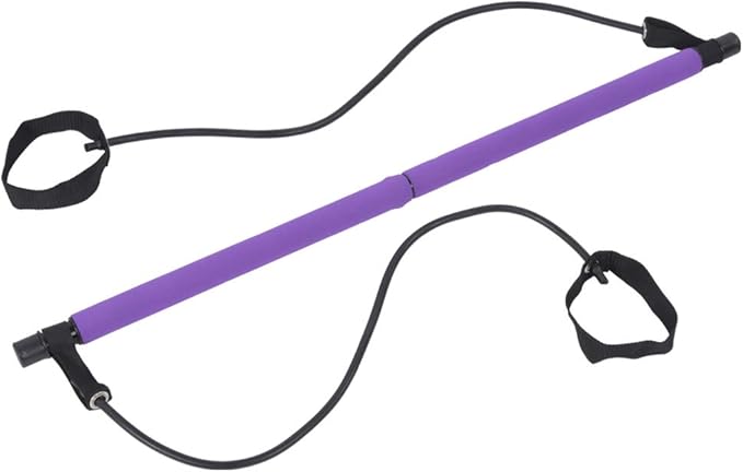 ZJchao Pilates Stick Yoga Band, Portable Fitness Sport Training Elastic Bands Exercise Fitness Equipment for Women & Men Home Gym Yoga Pilates