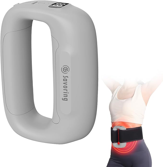 Multifunctional Full-Body Fascia Ring Massager, 3 Modes & 6 Intensities, Deep Tissue Vibration, Hands-Free Electric Massage Ring for Muscle Recovery & Relaxation, Gift for Athletes & Office Workers
