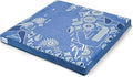 Zaveur Royal Court Meditation Mat With Velvet Cover - 24" x 24" Square Zabuton Thick Yoga Mat - Non Slip Exercise Mat for Home Workout - Thick Foam Exercise Floor Mat for Zafu or Bench