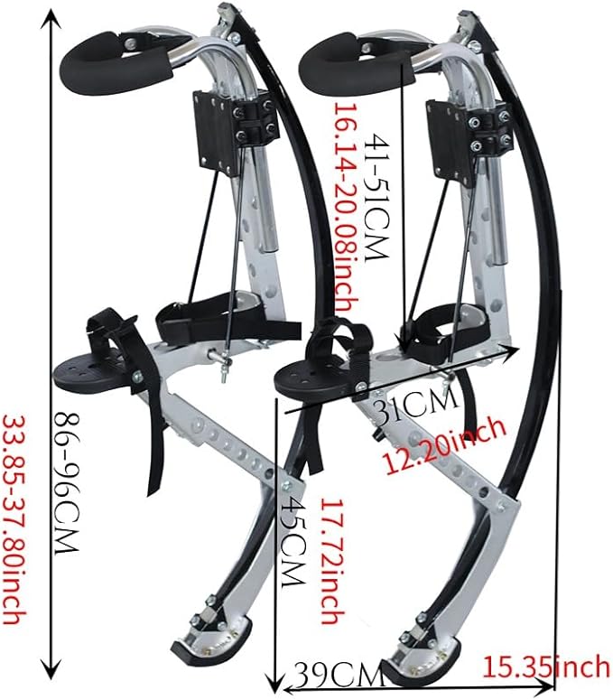 Jumping Stilts Kangaroo Shoes Gym Exercise Outdoor Running Walking Toys Adult Youth Jumping Trainer Black and Green