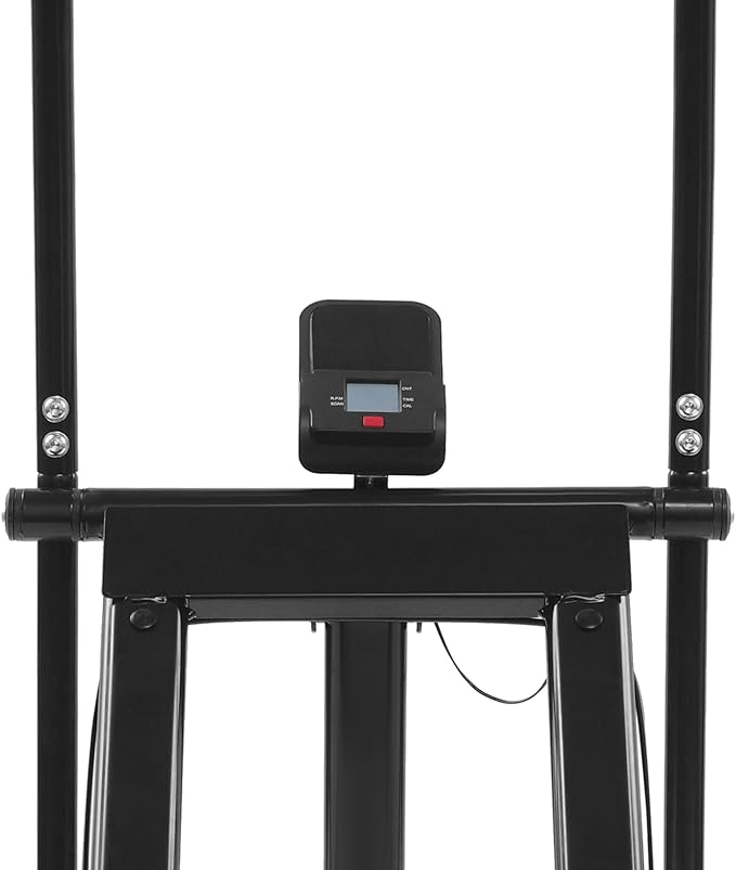 Foldable Stair Stepper Climber for Home Gym, Vertical Cardio & Full-Body Workout Machine with Adjustable Resistance, Handlebar and Pedal, Large Non-Slip Pedals, Up to 220 lb Capacity