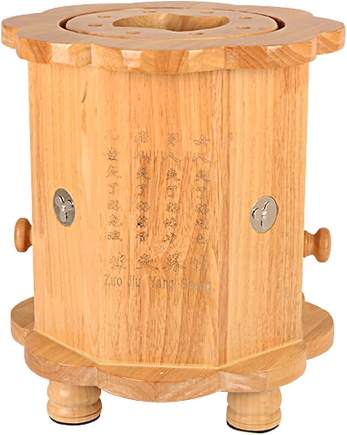 Moxibustion Stool for Mild Therapy - Heating Sit Chair for Meditation, Yoga, Relaxation - Moxa Cone Burner Box - Sitting Bench