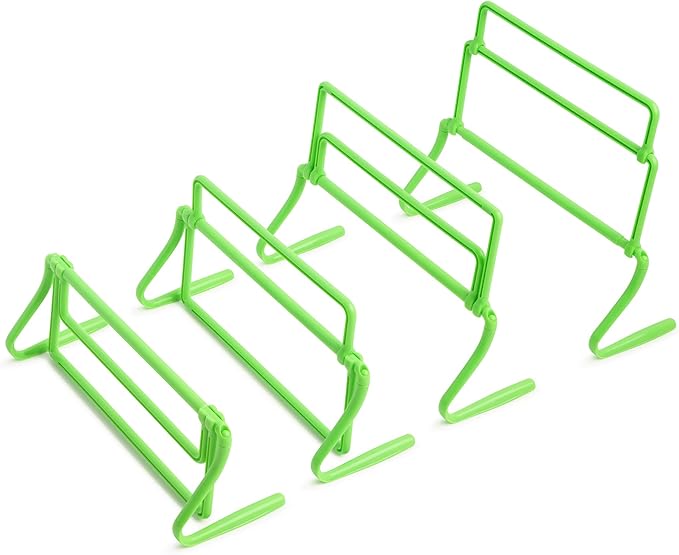 American Challenge Adjustable Multi – Height Agility Hurdles – Hurdles Training Equipment – Agility Training Equipment for Soccer, Speed & Fitness Drills