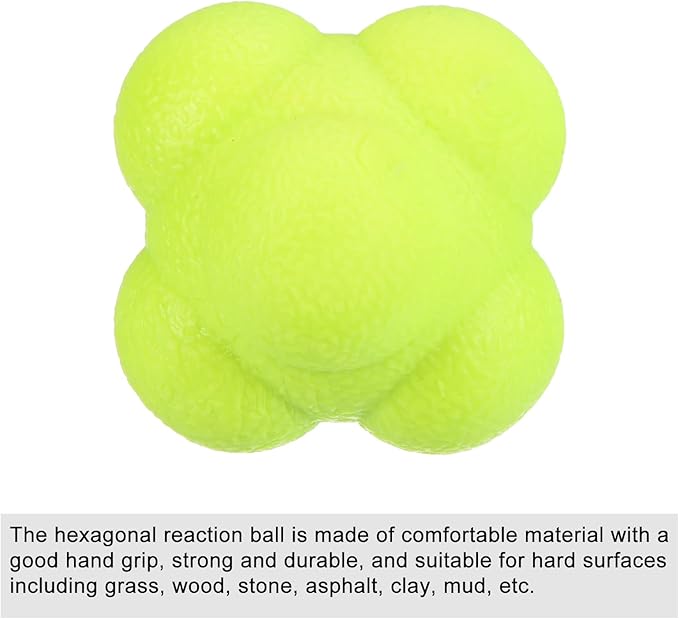 PATIKIL Bounce Reaction Balls, Coordination Ball Agility & Speed Reflex Training Game Sports Ball TPR High Difficulty for Baseball Soccer Softball Basketball