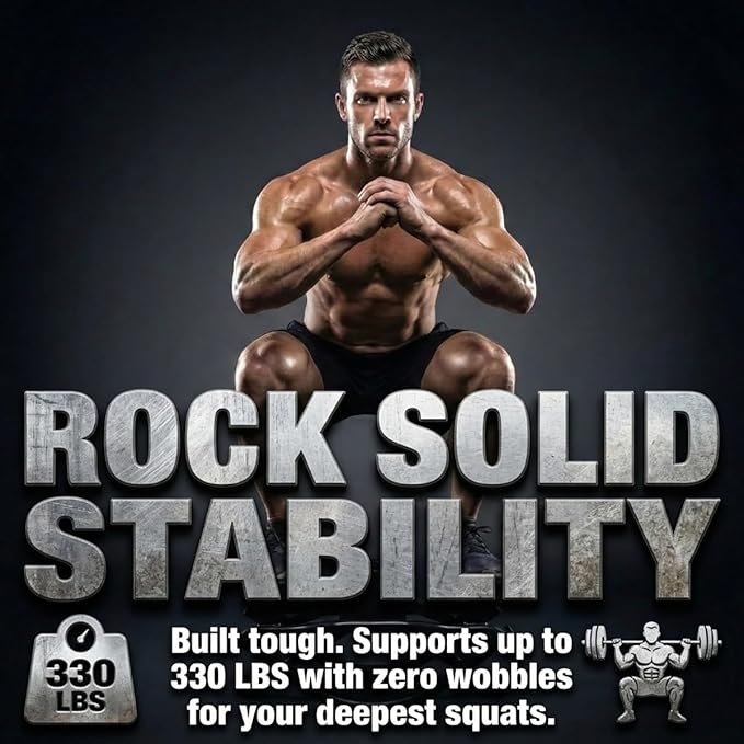 Rock Stepper Side to Side, Lateral Rocking Fitness Stepper Machine with Resistance Bands & Anti-Slip Mat, Low-Impact Mini Steppers for Exercise at Home, 300 LBS Capacity Full Body Cardio Workout