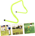 Adjustable Boys and Girls Speed Hurdle PVC Plastic Agility Training Equipment for Soccer Green for Outdoor Footwork and Strength Exercises