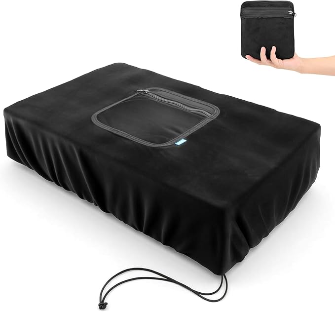 Xxerciz Vibration Plate Cover, Dust-Proof Cover for Vibration Plate Exercise Machine, Adjustable Drawstring, Soft Guard Sleeve for Weight Loss Motor(Cover Only)