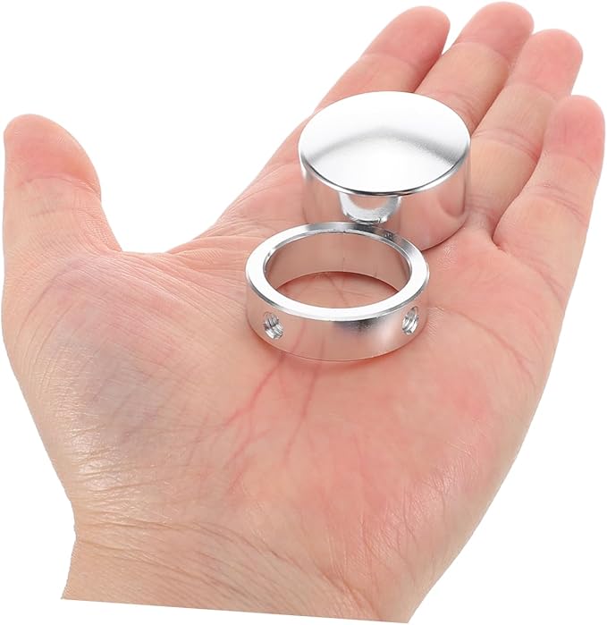 POPETPOP 1 Set Fitness Tubing End Cap Lightweight Aluminum Alloy End Cover for Strength Training Equipment Easy Installation Comfortable Grip Compatible with Various Fitness Gear