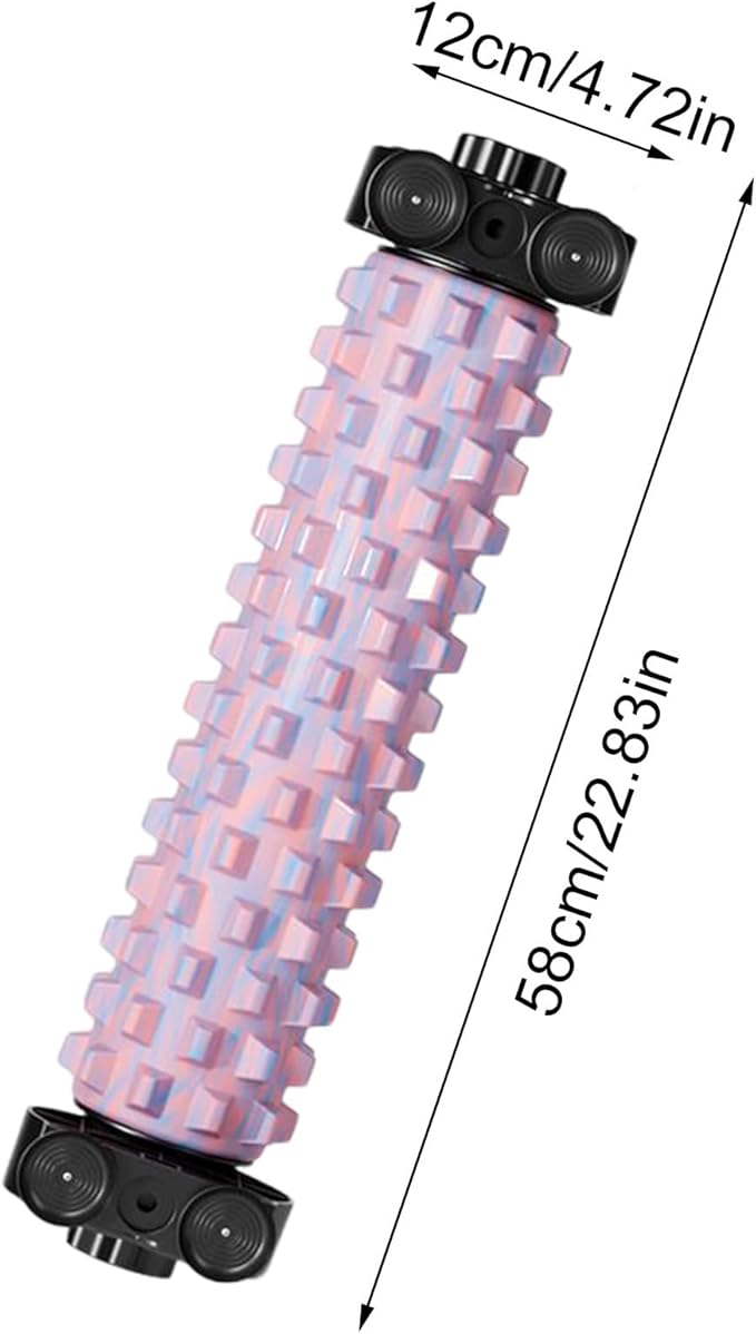 Foam Roller for Body Exercise - Leg Massage | Deep Stretching Roller with Support for Home Gym, Yoga, Pilates, Fitness, Post-In Recovery