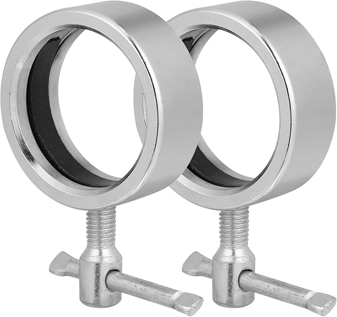 Luxshiny 2pcs Dumbbell Barbell Clamp Collars Weight Spring Clips Metal Anti-Slip Quick Release Workout Fitness Equipment Attachments for Strength Training