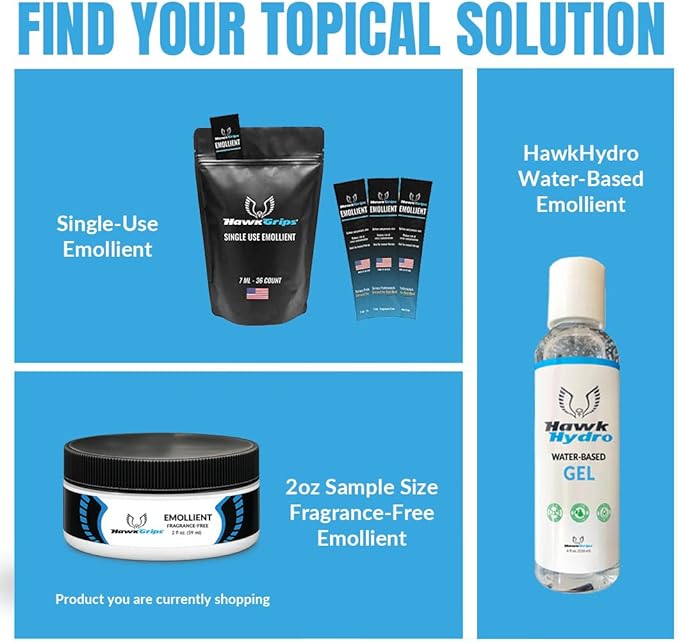 HawkGrips 2oz Unscented Massage Emollient, Oil-Based Vegan Formula with Shea Butter for IASTM & Soft Tissue Techniques, Smooth Lubrication, Non-Greasy Cream Alternative, Professional Use, Pack of 1