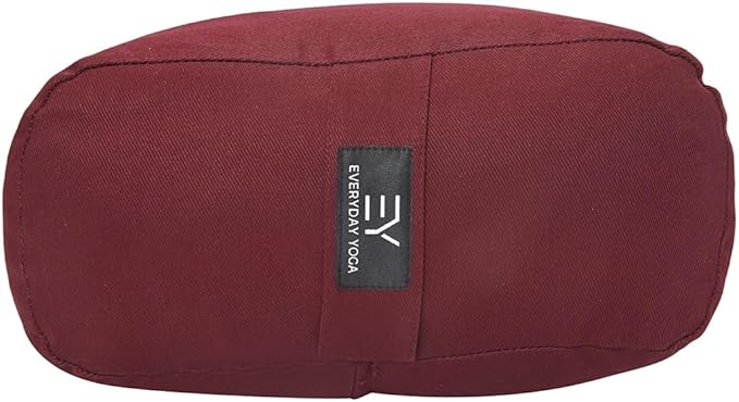 Everyday Yoga Premium Bolster, Soft & Supportive Meditation Pillow with Carry Handle, Lightweight Cushion for Restorative Yoga & Relaxation (Multi-Color)