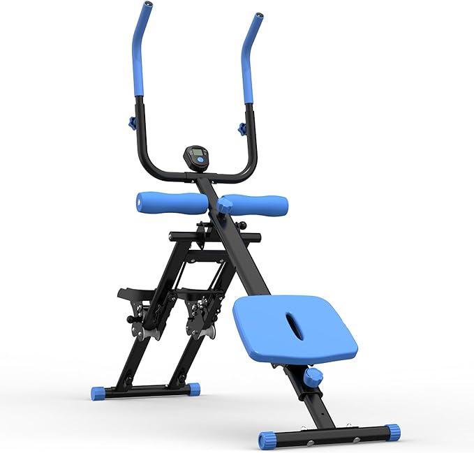 2 in 1 Stair Stepper And Ab Workout Machine, Stepper Machine with Adjustable Handlebar, Vertical Climber Workout Equipment for Home Gym, Core and Glute Workouts Equipment for Women