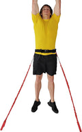 SPEEDSTER Sky Leaper- Vertical Jump Trainer for All Athletes with Adjustable Padded Belt and Adjustable Resistance Bungee Cords, Plus 2 Anchors- Heavy- High School Resistance