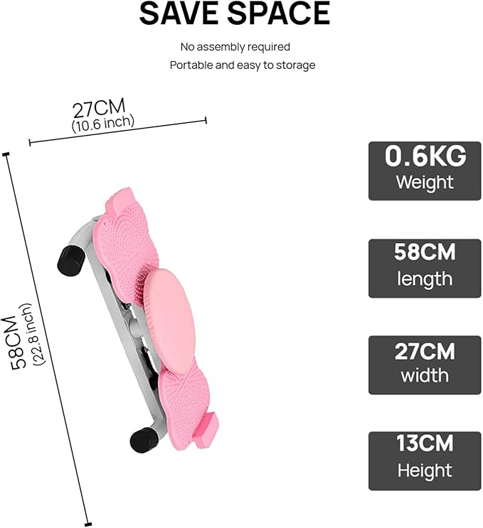 Waist Twister, Waist Twisting Machine, Exercise Twist Boards with Resistance Bands,360° Rotating Ab Twister Machine For Core Workout Abdominal Fat Loss