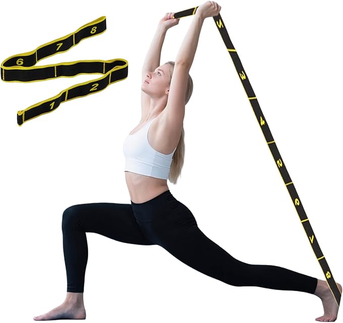 Resistance Bands for Working Out, 8-Levels Elastic Adjustable Exercise Bands for Women and Men,Booty Legs,Body Stretching,Pilates,Yoga,Stretch Bands for Training,Physical Therapy,Fitness,Gym