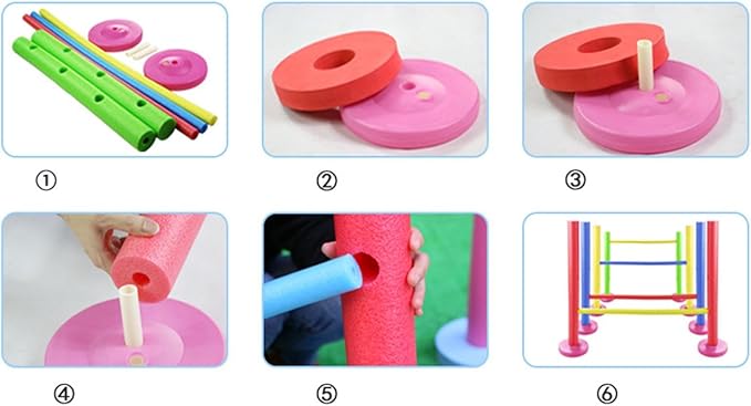Kids Sports Agility Hurdles,Speed Hurdles,Educational Toy,Improves Coordination,Children Agility Speed Training Equipment