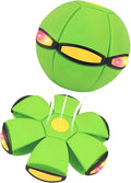 Magic Bouncing Ball, Children's Bouncing Ball, Automatic Rebound Double The Fun, Magics Flying Saucer (No Light,Green)