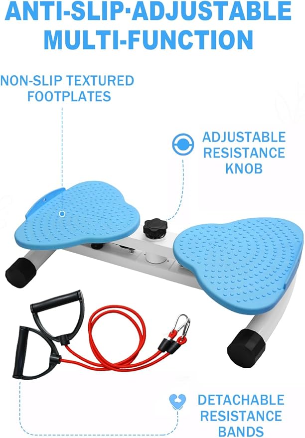 Waist Twister Machine Exercise, Adjustable Waist Twistting Fitness Tool with 300 lbs Weight Capacity, Abs Workout Equipment for Slim Waist and Core Ab Exercise