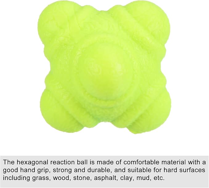 PATIKIL Bounce Reaction Balls, Coordination Training Ball, Agility Trainer TPR Low Difficulty for Speed Reflex