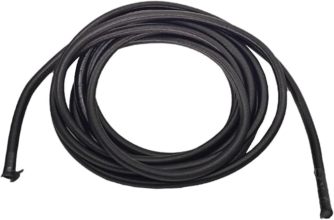 Rowing Machine Elastic Rope Replacement Cord, 158in Black for 500/550