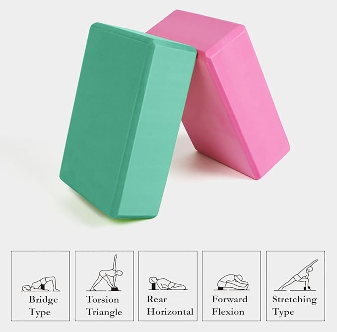 DreamHigh Yoga Block Brick Foam Sport Health Home Exercise Gym Tools 2pcs