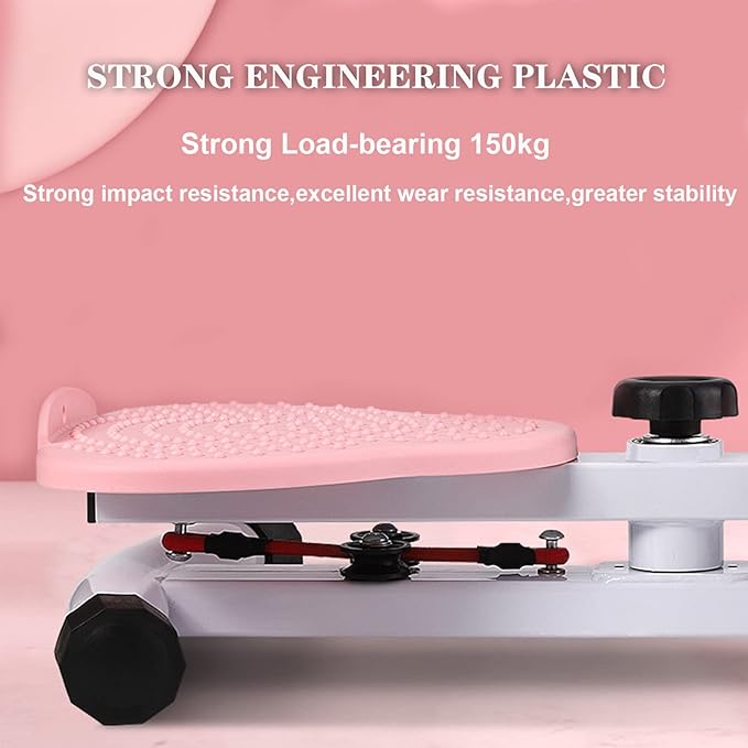Rotating Waist Trainer,Sport Exercise Twist Board,Aerobic Waist Twister with Resistance Band,Full Body Toning Workout Ab Twister Board for Aerobic Exercise